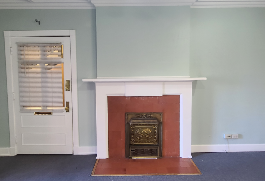 Fireplace & Interior Wall Repaint