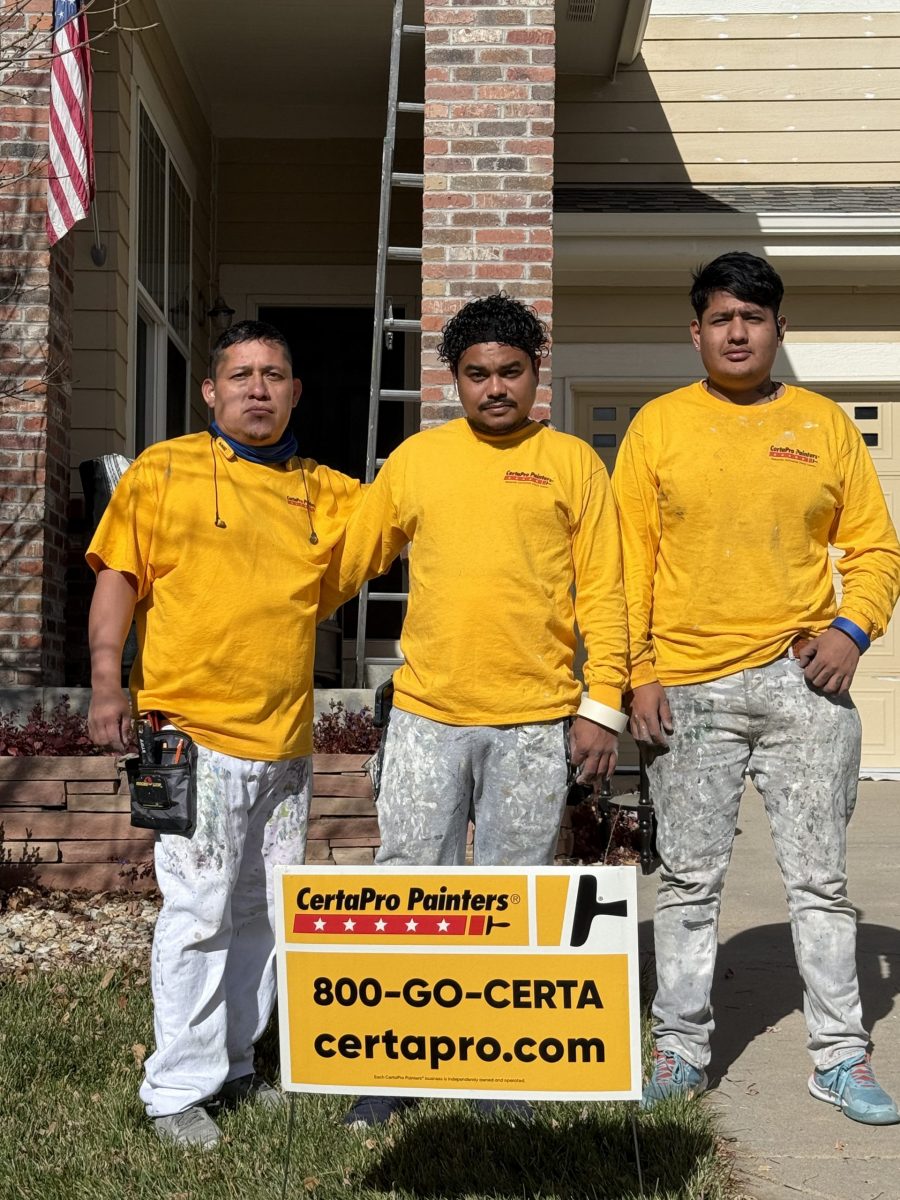 three CertaPro painters standing in front of house Preview Image 3