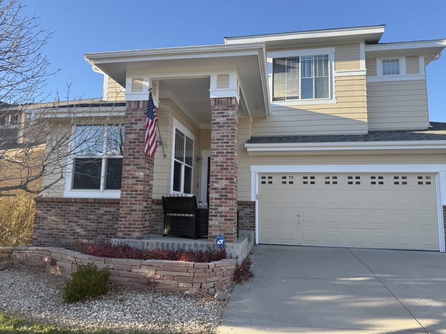 house exterior with repainted siding
