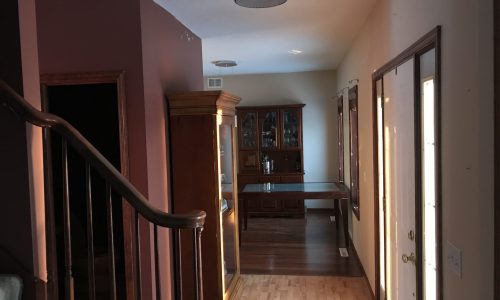 Foyer Textured Ceiling Removal - After