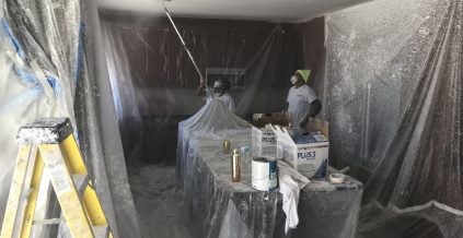 Popcorn Ceiling Removal Prep