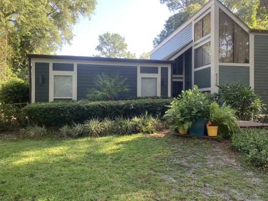 unique house with navy paint in sanford florida