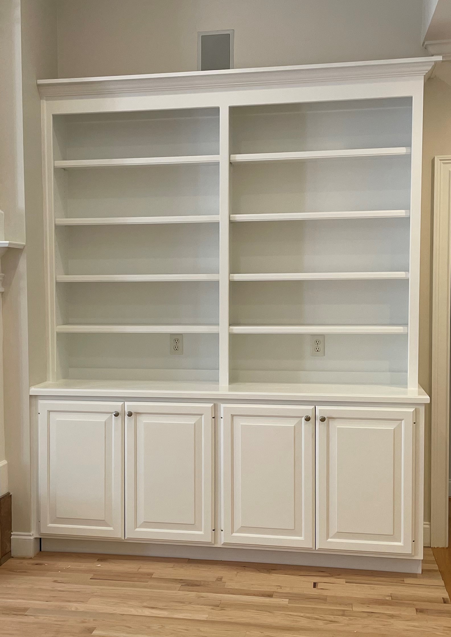 Painted Built-In Cabinets in Spartanburg After