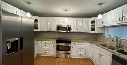 White Kitchen Cabinet Painting