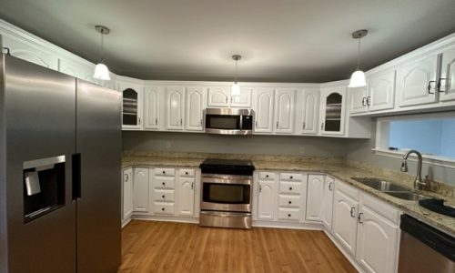White Kitchen Cabinet Painting