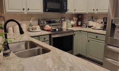 Two-Tone Cabinet Painting