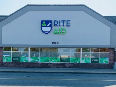 Rite Aid exterior commercial retail painting by CertaPro Painters of Spokane, WA