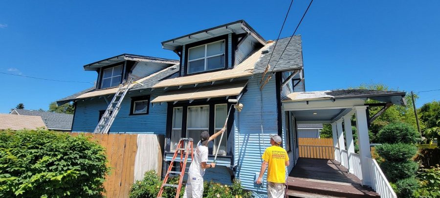Spokane Valley exterior painting project in progress Preview Image 2