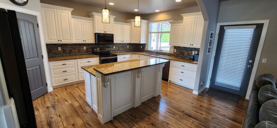 Interior kitchen cabinet painting in Couer d'Alene, Idaho Preview Image 2