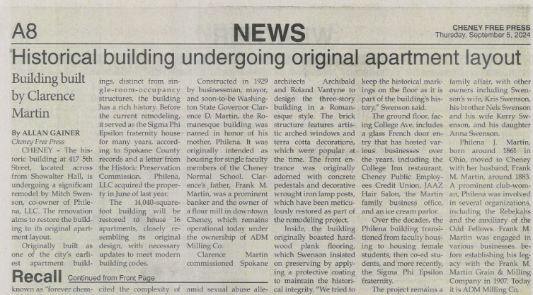 Cheney News Article Preview Image 1