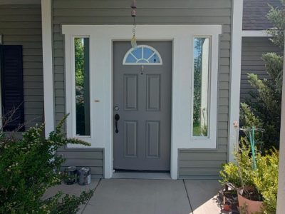 Exterior entryway door painted in Spokane