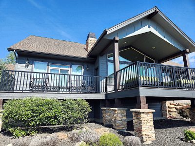 Exterior painting at Liberty Lake