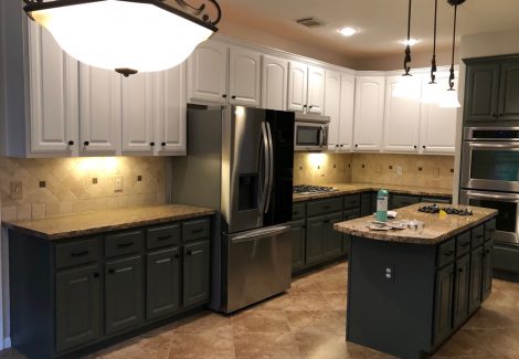 Two-Tone Kitchen Cabinet Painting