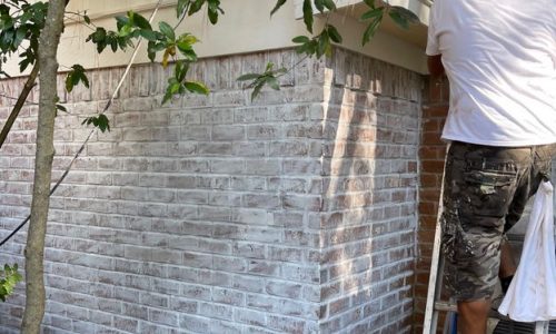 Limewashed Brick Exterior