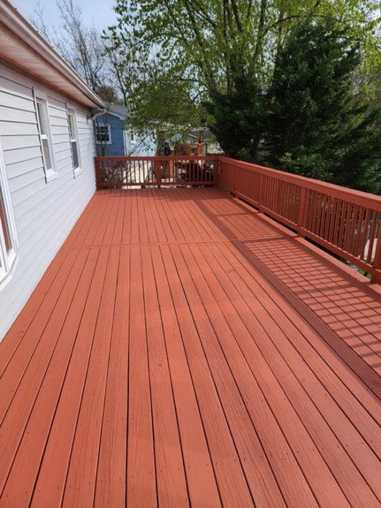 after of a deck painting proejct in Woodbridge, Virginia