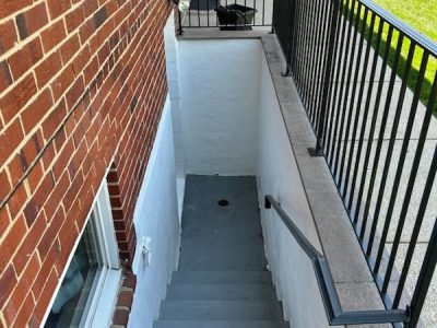 exterior stairway after painting in springfield, va