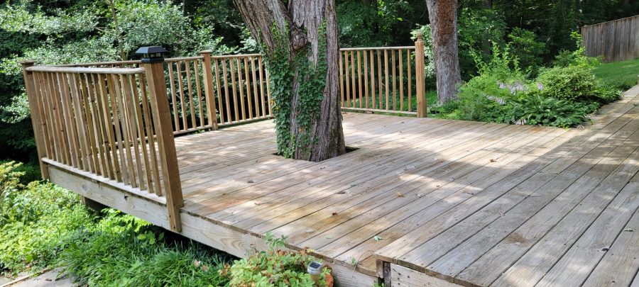 before deck painting project in Springfield, Virginia Preview Image 4