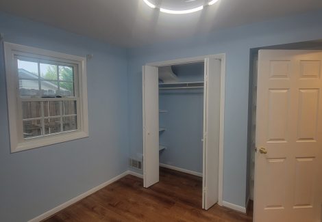 empty repainted home interior room