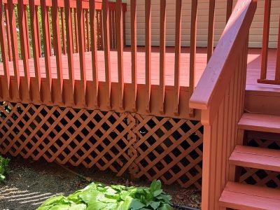 deck after painting in springfield, va