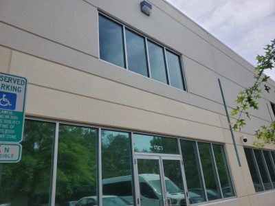 painted commercial building