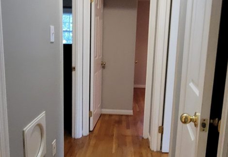 home interior hallway before repaint