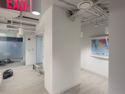 painted interior commercial space