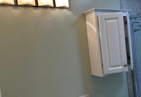 painted home bathroom