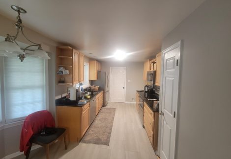 repainted home interior kitchen