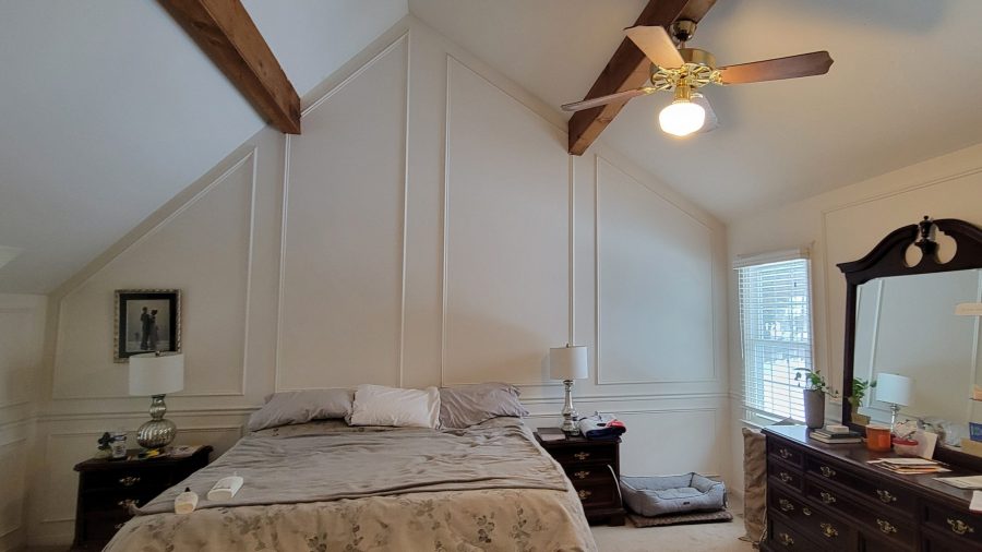 bedroom with white wall and trim accents Preview Image 9