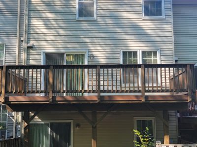 back deck painting project