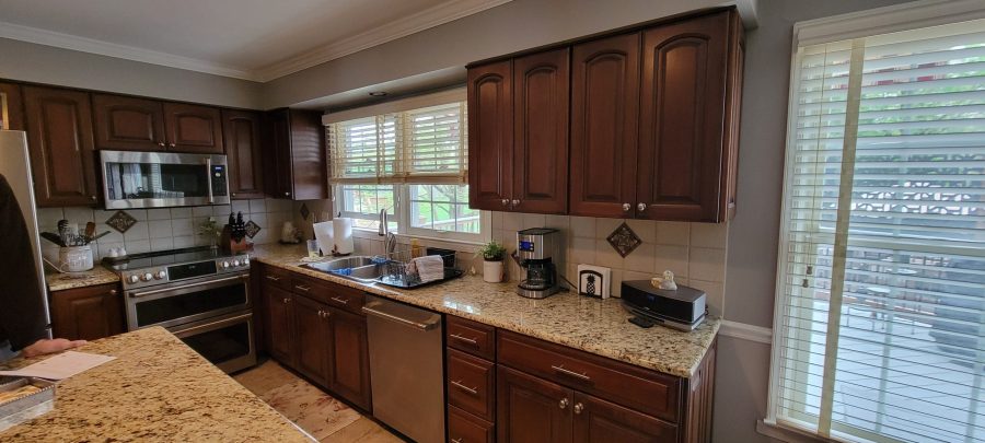 kitchen cabinet brown paint Preview Image 1