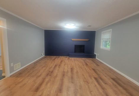 empty repainted home interior room