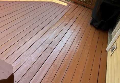 finished deck painting
