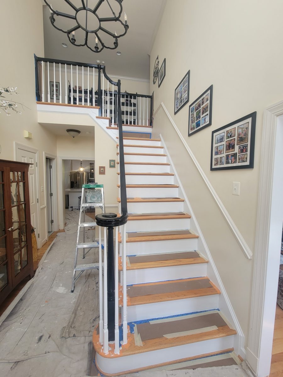 home interior staircase during repainting Preview Image 5