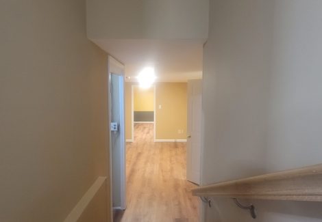 repainted home stairwell