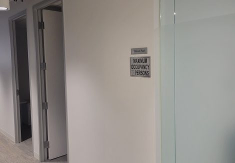 painted interior commercial space