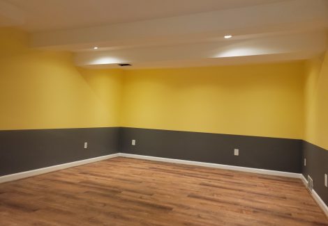 empty repainted home interior room