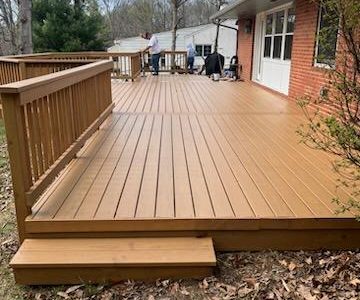 deck after staining