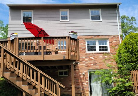 painted house backyard