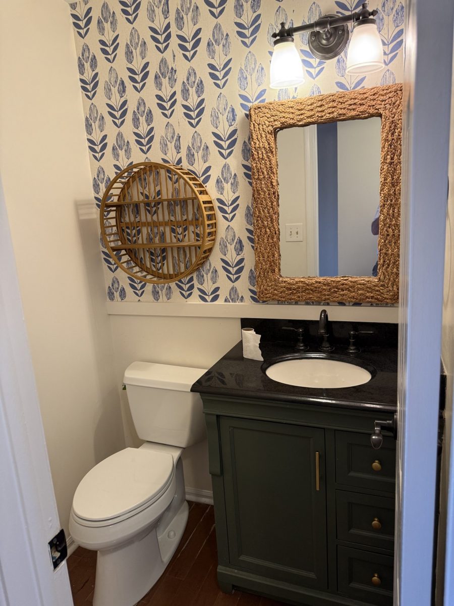 home powder room with wallpaper Preview Image 23