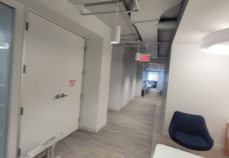 painted interior commercial space