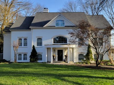 white brick home exterior in alexandria, virginia
