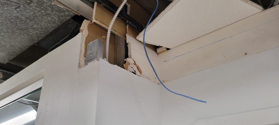 damaged drywall in commercial space Preview Image 13