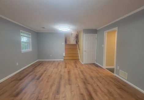 empty repainted home interior room