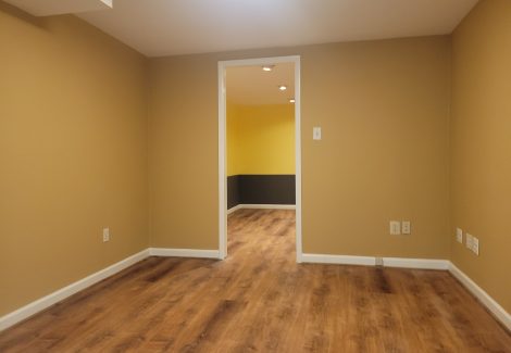 empty repainted home interior room