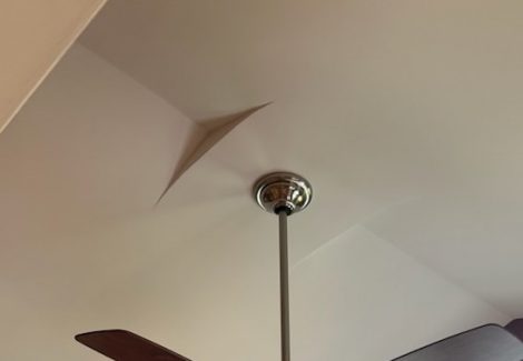 ceiling after painting no damage