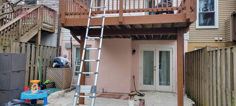 wood deck during painting Preview Image 2