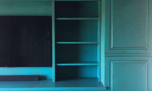 Teal Kitchen Cabinets