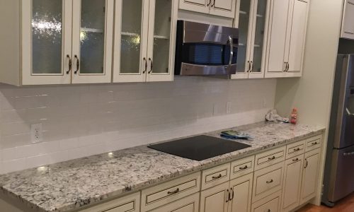 Kitchen Cabinets with Accent Trim