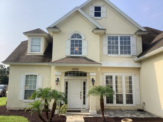 Exterior house painting project